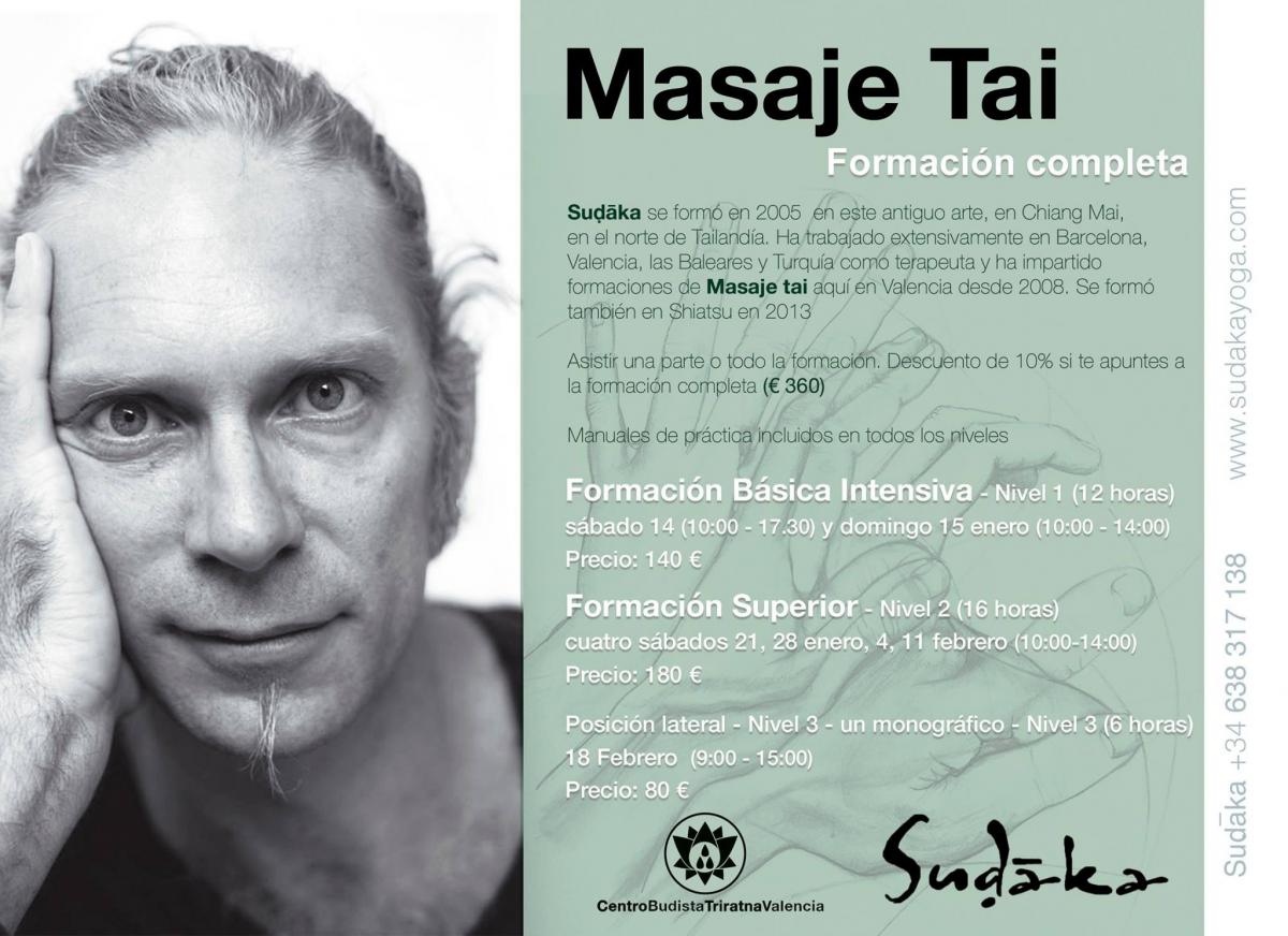 Masaje Tai sudaka valencia centro budista