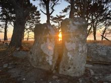 Dolmen at the village of Saint Pierre, Brittany